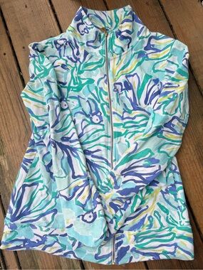 Lilly Pulitzer Multi-Colored Zip-Up Jacket